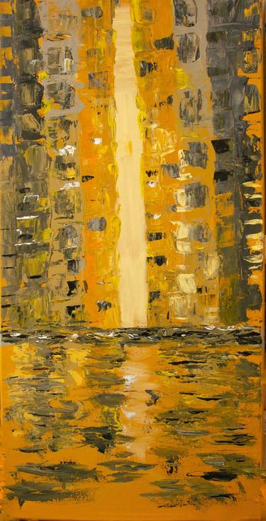 Print of Abstract Cities Paintings by Maria Afanassiev