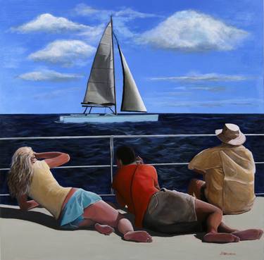 Original Realism Sailboat Paintings by arcelio brignoni
