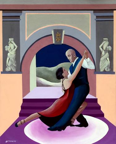 Original Art Deco People Paintings by arcelio brignoni