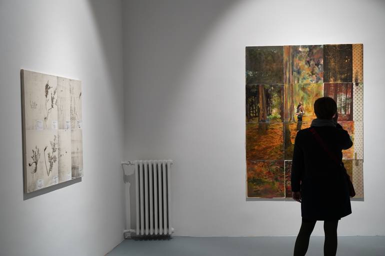 Original Abstract Botanic Painting by Sonja Lundin