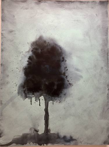 Original Abstract Tree Paintings by Louise Morgan