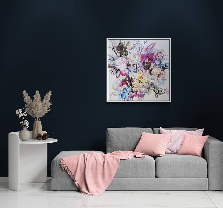 Original Impressionism Floral Painting by Anna Cher