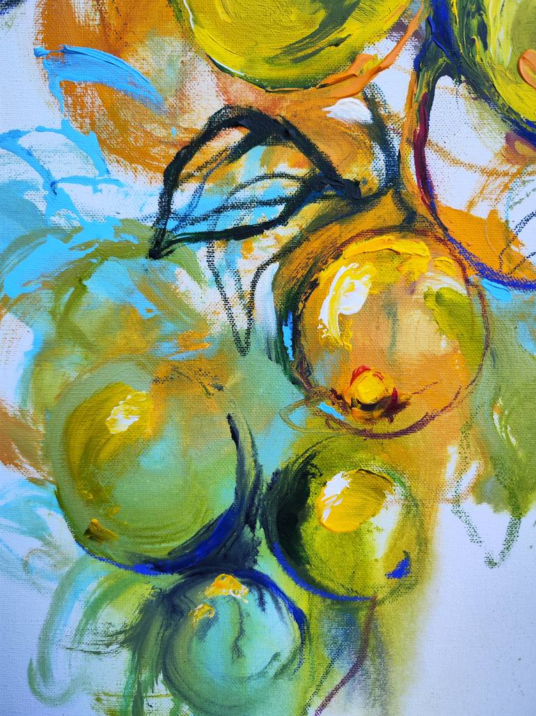 Original Abstract Expressionism Still Life Mixed Media by Anna Cher
