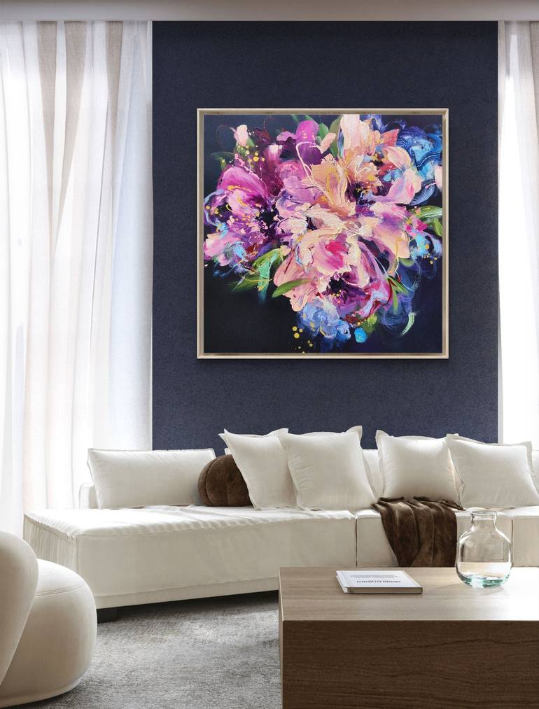 Original Floral Painting by Anna Cher