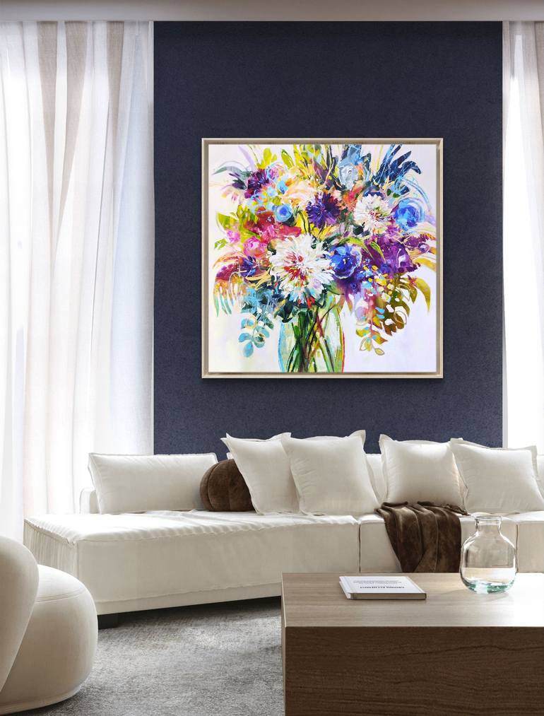 Original Contemporary Floral Painting by Anna Cher