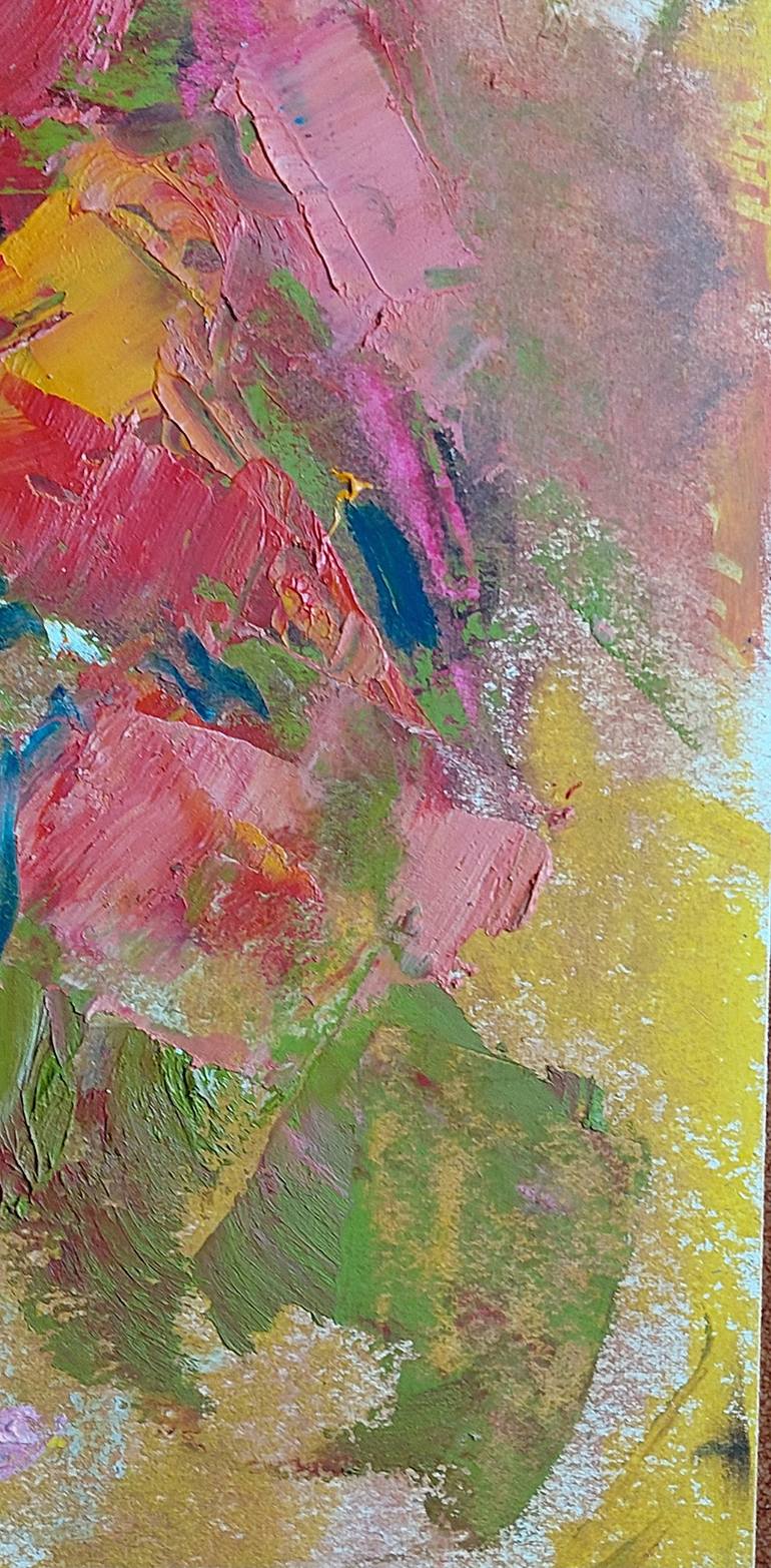 Original Abstract Expressionism Abstract Painting by Lia Bonetti