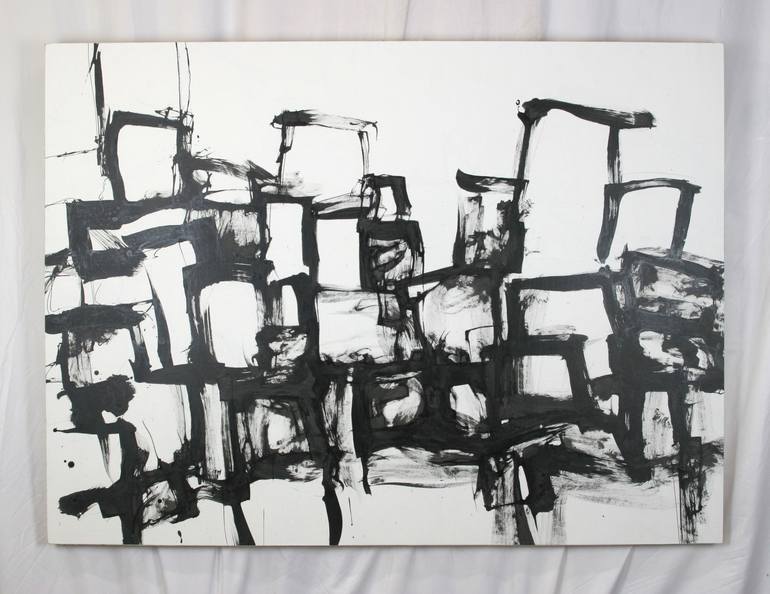 Original Abstract Expressionism Abstract Drawing by Tim Lundholm