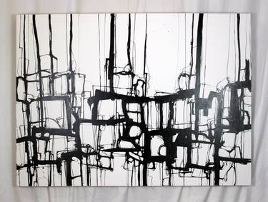 Original Abstract Expressionism Abstract Drawings by Tim Lundholm