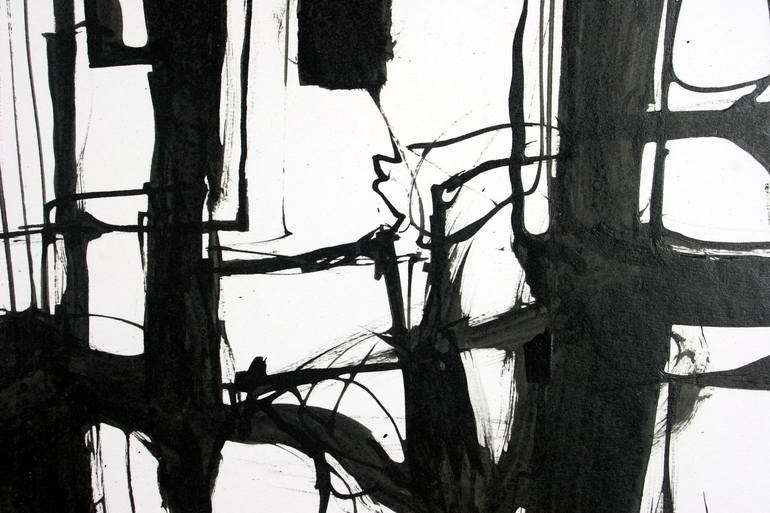 Original Abstract Expressionism Abstract Drawing by Tim Lundholm