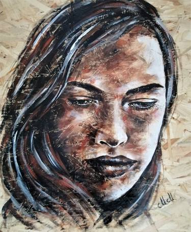 Original Modern Portrait Paintings by Mateja Marinko