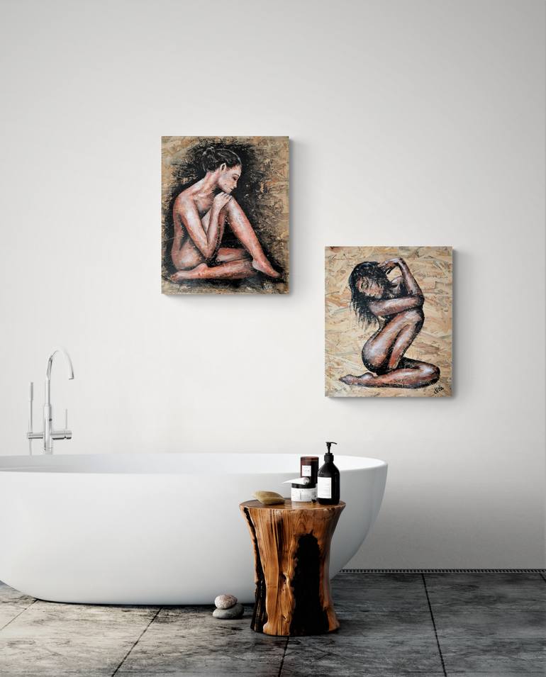 Original Contemporary People Painting by Mateja Marinko