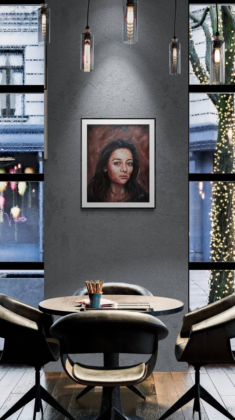 Original Portraiture People Painting by Mateja Marinko