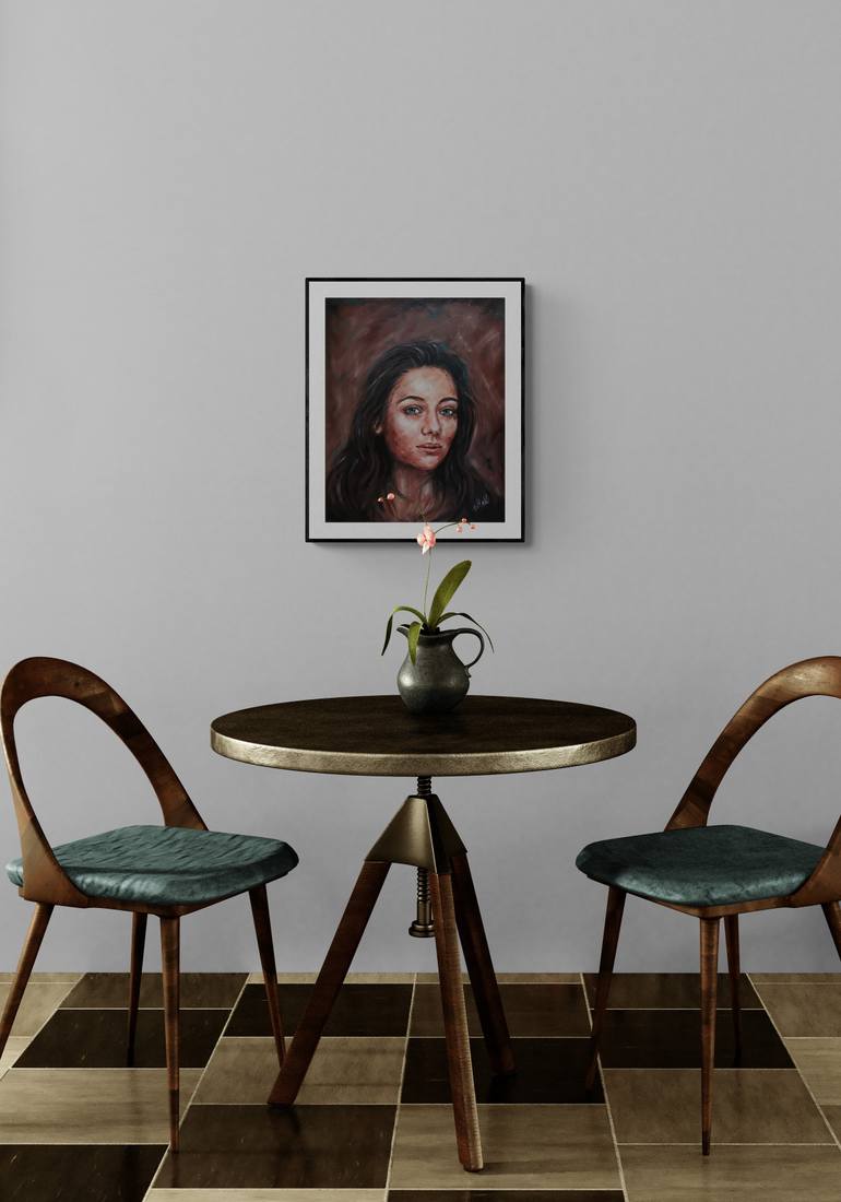 Original Portraiture People Painting by Mateja Marinko