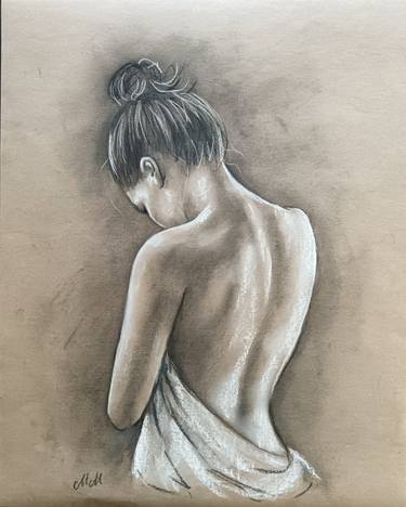 Original Figurative Body Drawings by Mateja Marinko