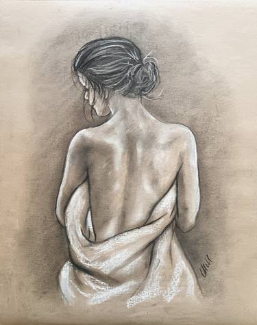 Original Figurative Body Drawings by Mateja Marinko