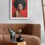 livingroom painting - African beauty
