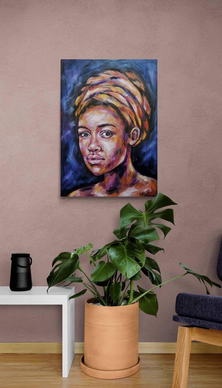 Original Fine Art Portrait Painting by Mateja Marinko