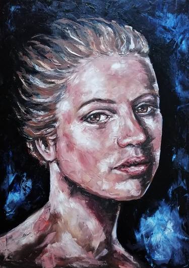 Original Figurative Portrait Paintings by Mateja Marinko