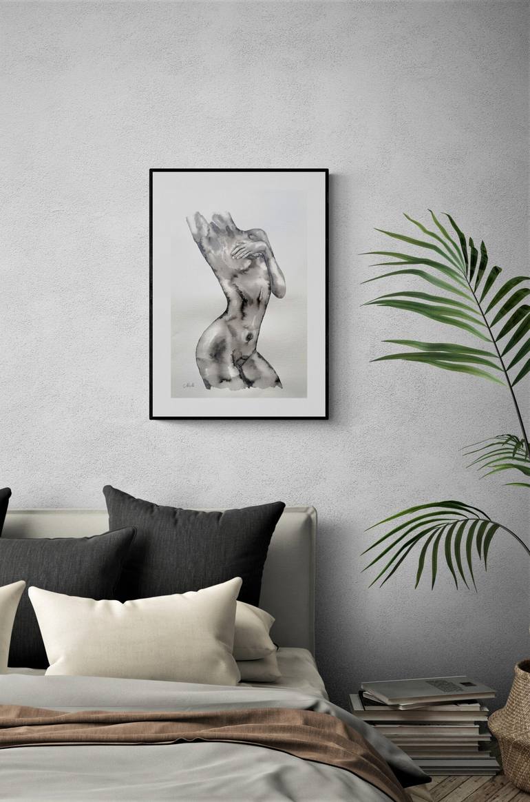 Original Abstract Nude Painting by Mateja Marinko