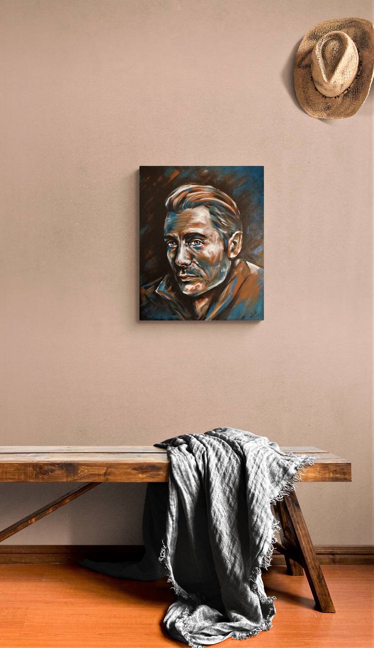 Original Abstract Men Painting by Mateja Marinko