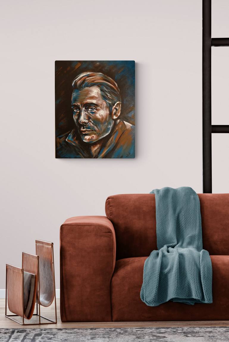 Original Abstract Men Painting by Mateja Marinko