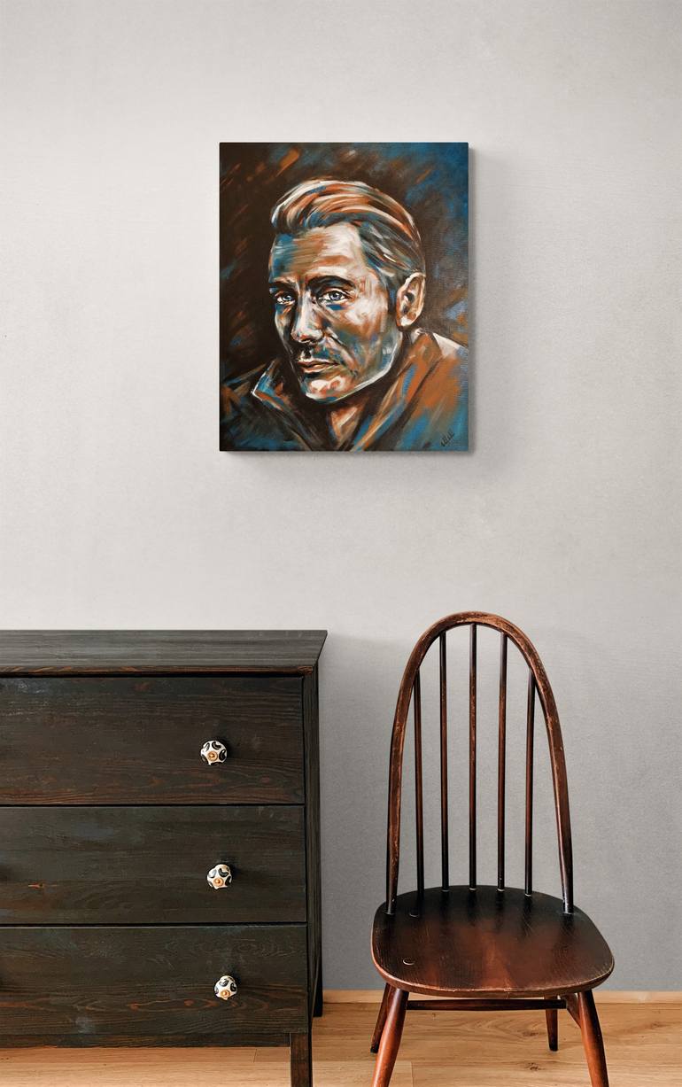 Original Abstract Men Painting by Mateja Marinko