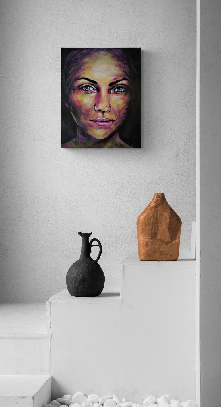 Original Abstract People Painting by Mateja Marinko