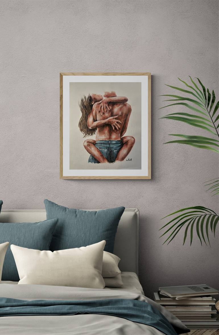Original Contemporary Erotic Painting by Mateja Marinko