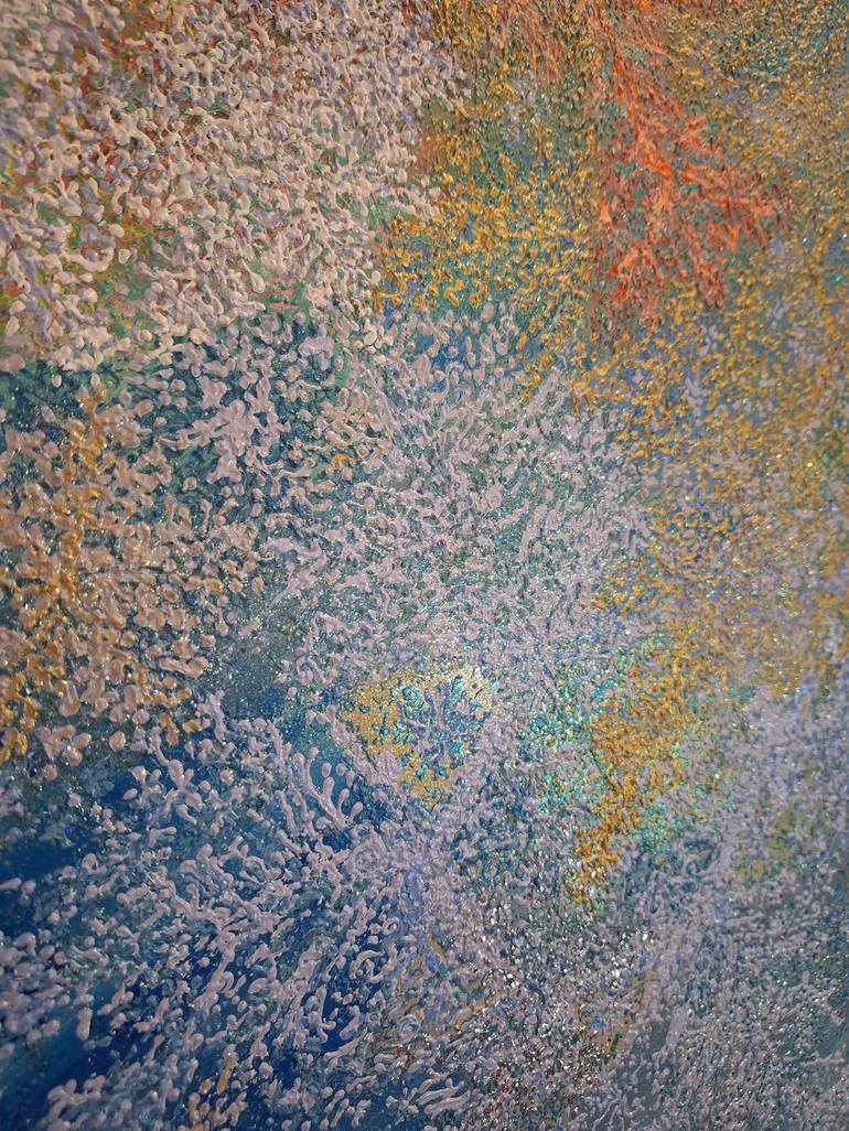 Original Impressionism Abstract Painting by Elif Lewis