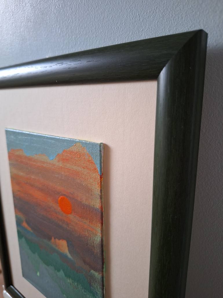 Original Algorithmic Landscape Painting by Elif Lewis