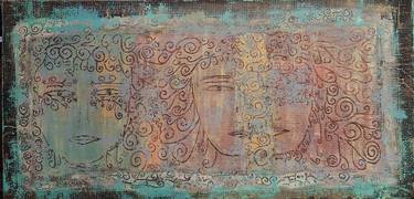 Print of Abstract Expressionism Classical Mythology Paintings by Elif Lewis