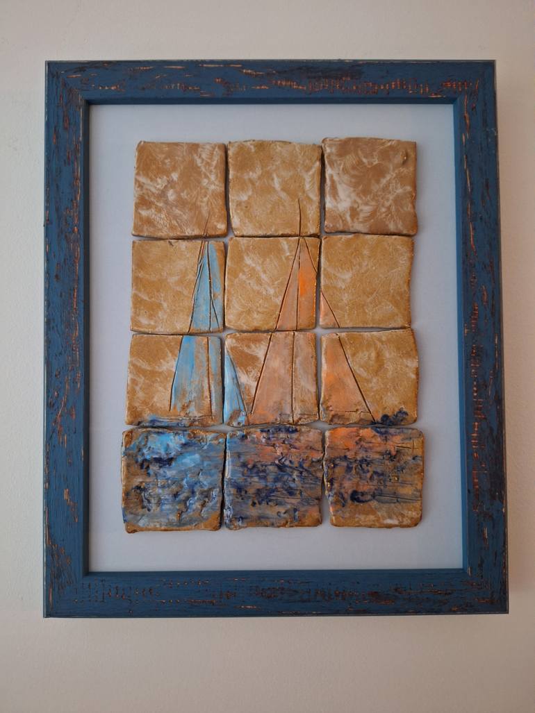 Original Contemporary Boat Sculpture by Elif Lewis