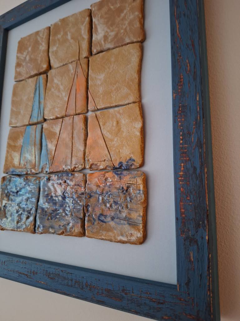 Original Contemporary Boat Sculpture by Elif Lewis