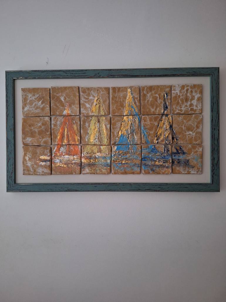 Original Contemporary Boat Sculpture by Elif Lewis