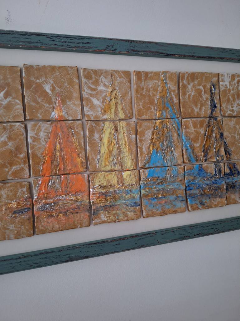 Original Contemporary Boat Sculpture by Elif Lewis