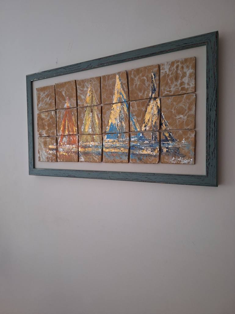 Original Contemporary Boat Sculpture by Elif Lewis