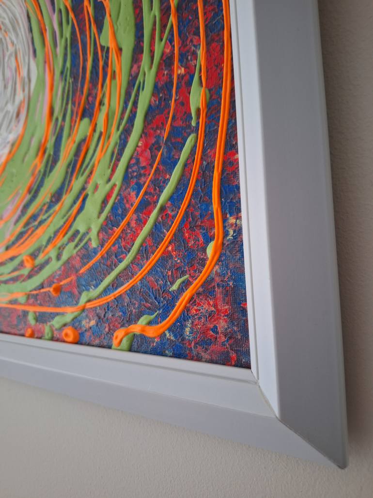 Original Abstract Classical Mythology Painting by Elif Lewis