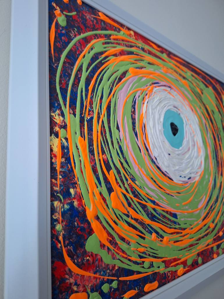 Original Abstract Classical Mythology Painting by Elif Lewis