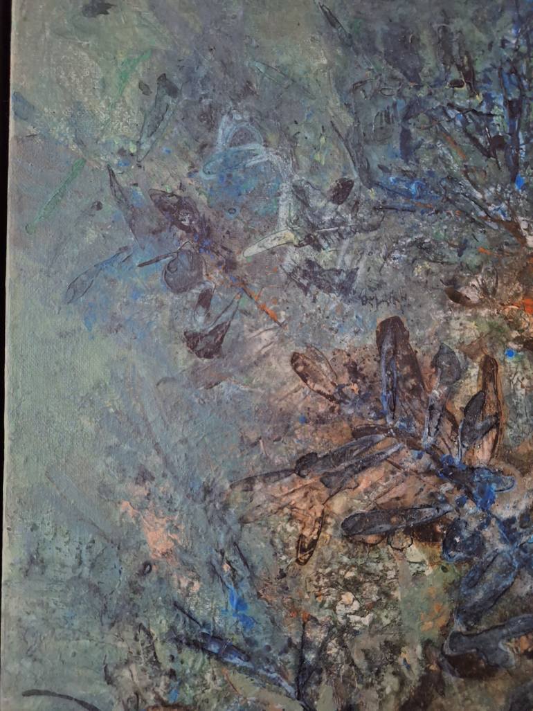 Original Contemporary Botanic Painting by Elif Lewis