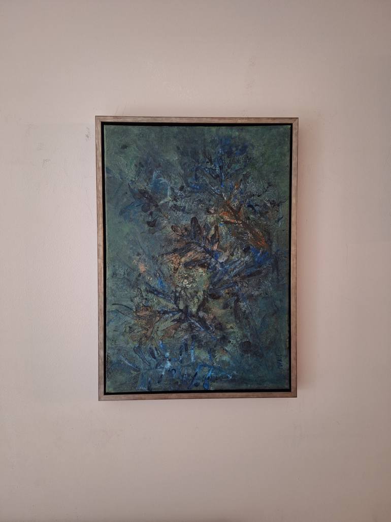 Original Contemporary Botanic Painting by Elif Lewis