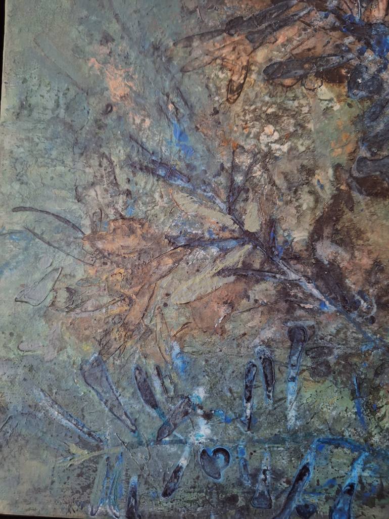 Original Contemporary Botanic Painting by Elif Lewis