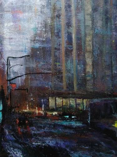 Original Expressionism Cities Paintings by Yurii Shchypakin