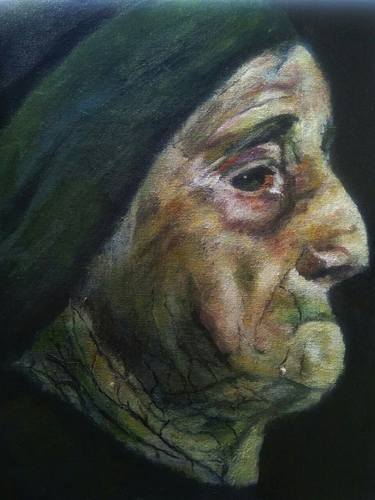 Original Realism Women Painting by Sasha Brisac 