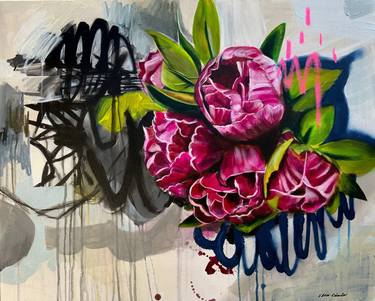 Original Floral Paintings by Edda Davila