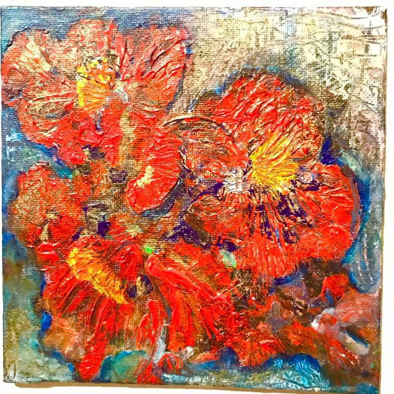 Original Abstract Expressionism Botanic Painting by Arteus A