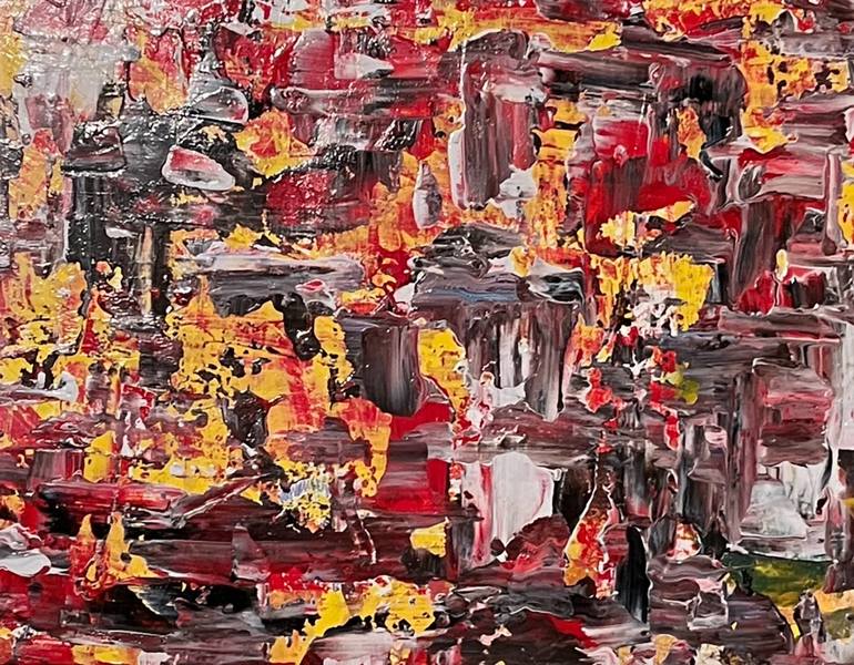 Original Abstract Expressionism Abstract Painting by Arteus A