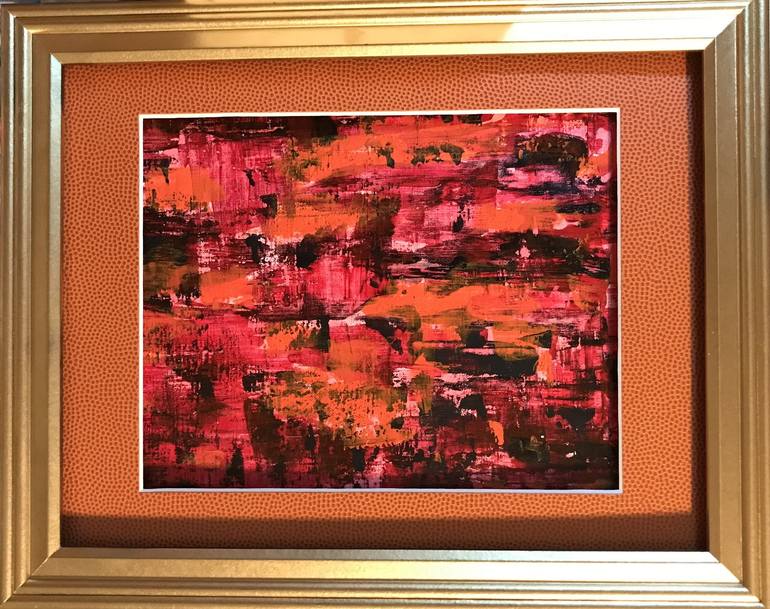 Original Art Deco Abstract Painting by Arteus A