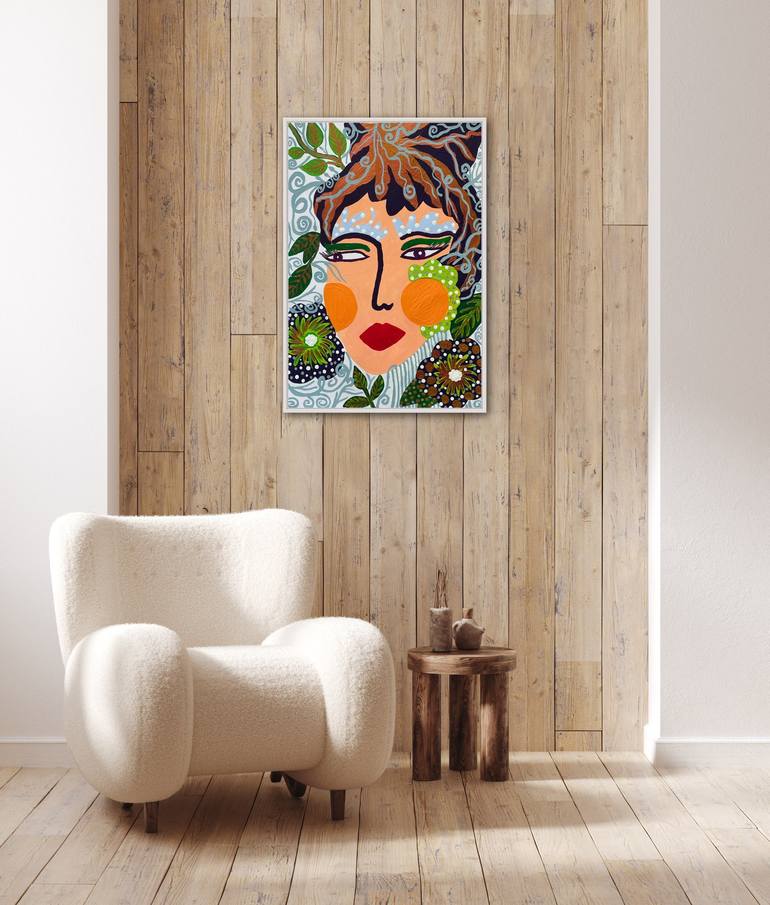 Original Portraiture Abstract Painting by Guem Eye