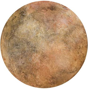 Clockwise (circular canvas) Painting by Kirsten Handelmann