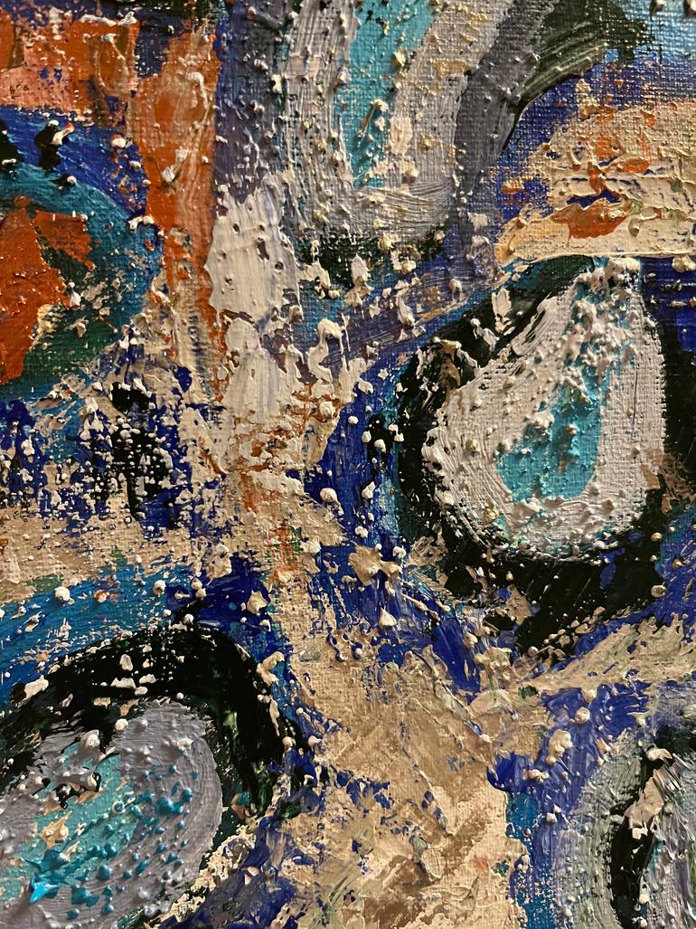 Original Abstract Expressionism Abstract Painting by Nikita De Kruyf